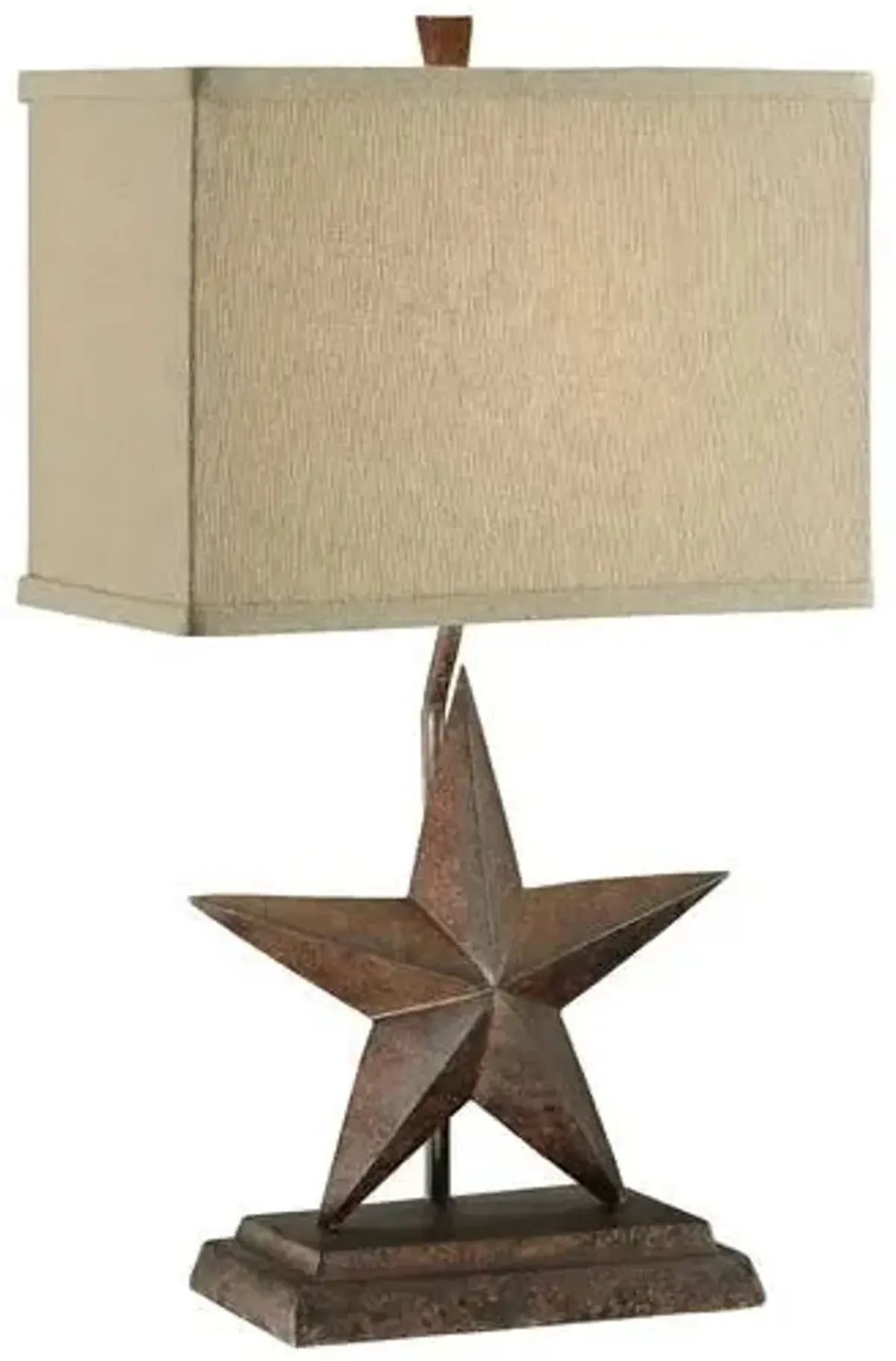 Crestview Collection Star Resin Rustic Table Lamp