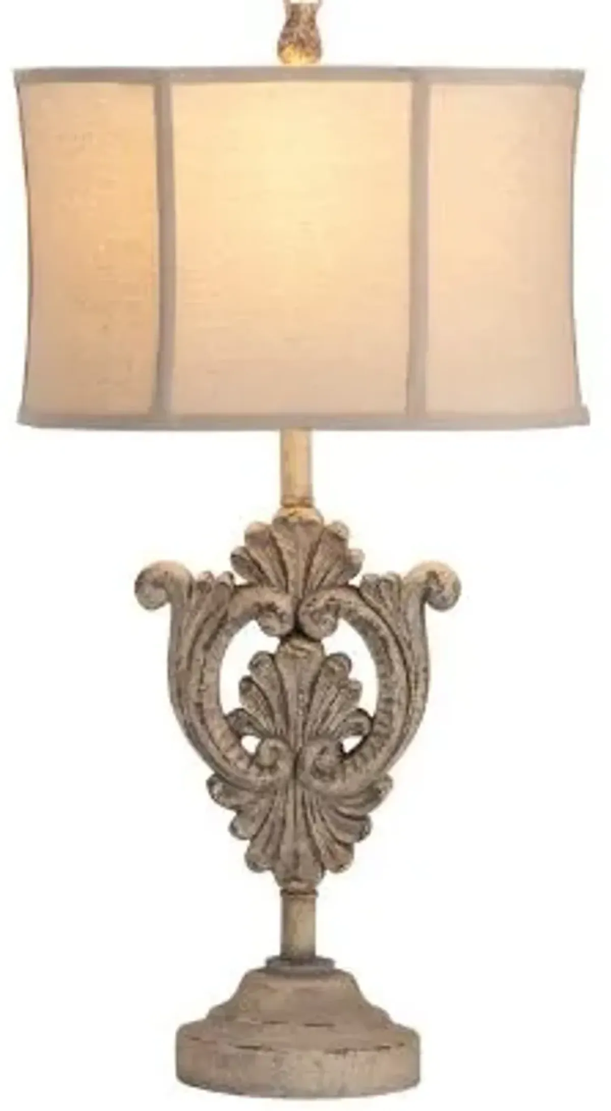 Crestview Collection Floris Beige Table Lamp
