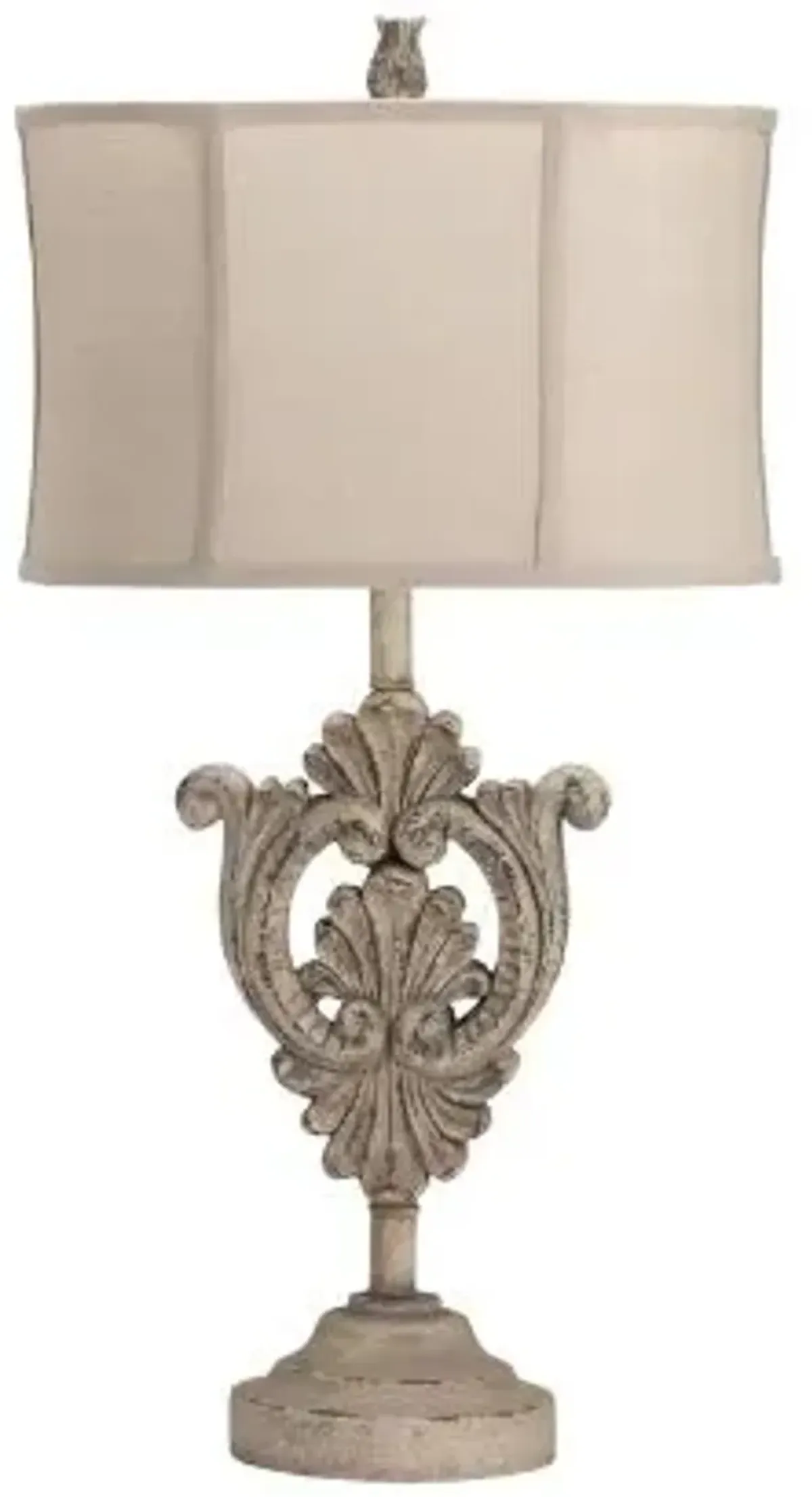 Crestview Collection Floris Beige Table Lamp