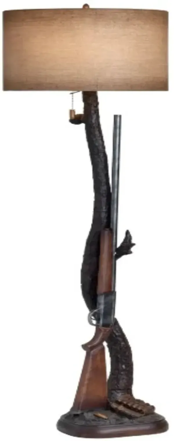 Crestview Collection Huntington Brown Floor Lamp