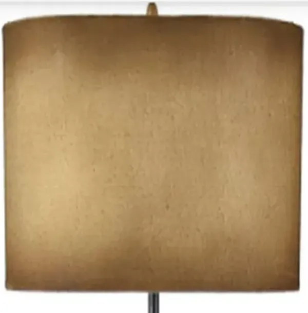 Crestview Collection Double Barrel Brown Floor Lamp
