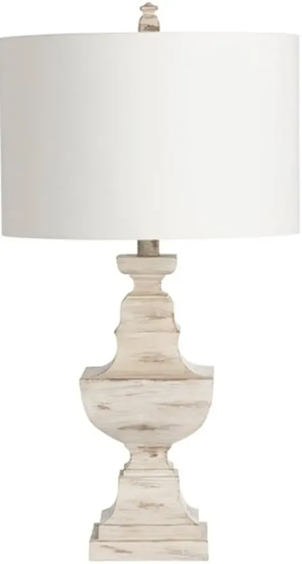 Crestview Collection Jaden White Wash Table Lamp