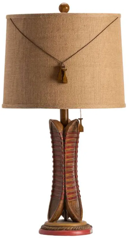 Crestview Collection Canoe Resin Rustic Canoe Table Lamp