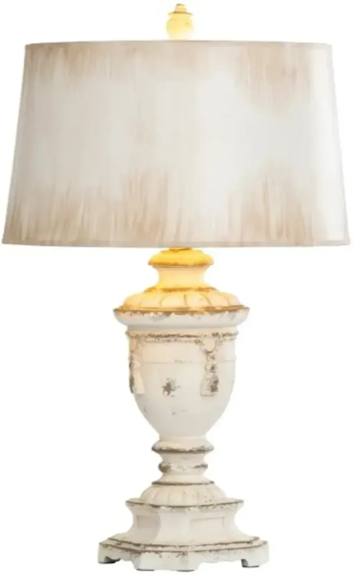 Crestview Collection Normandy White Table Lamp