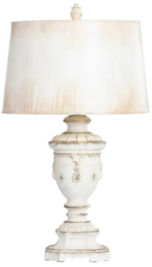 Crestview Collection Normandy White Table Lamp