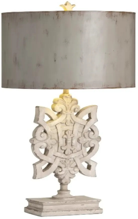 Crestview Collection Suffolk White Table Lamp
