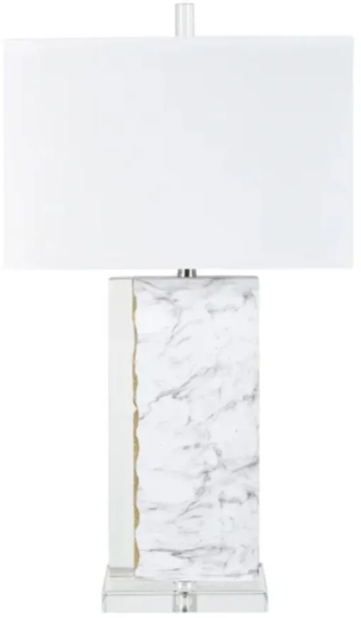 Crestview Collection Enzo Gold/White Table Lamp
