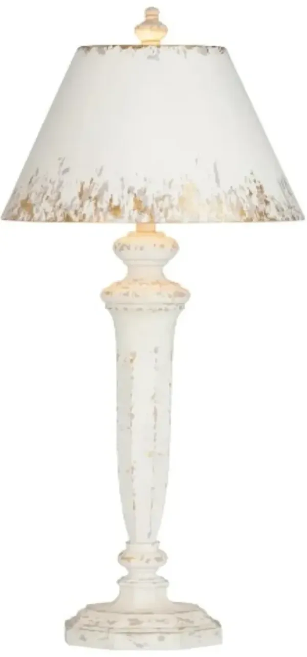 Crestview Collection Normandy White Buffet Lamp