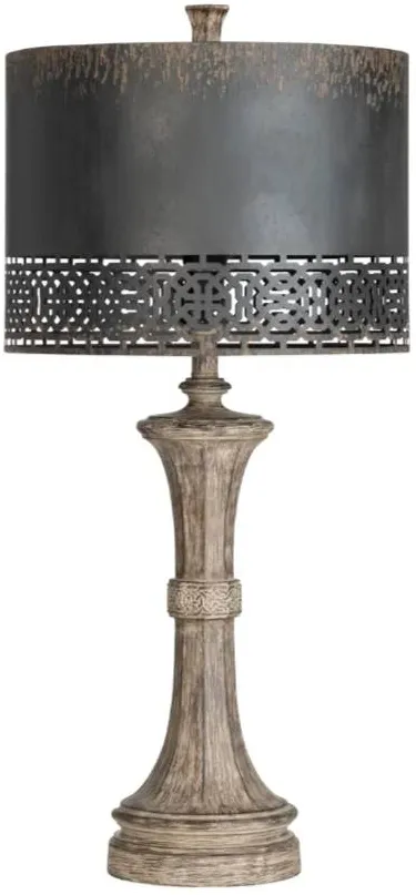 Crestview Collection Manchester Weathered Wood Table Lamp