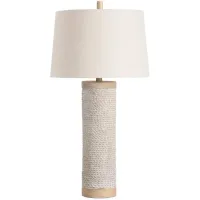 Crestview Collection Sutcliffe Sandy White-Washed Table Lamp