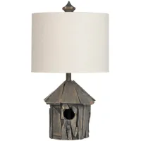 Crestview Collection Birdhouse Gray Table Lamp