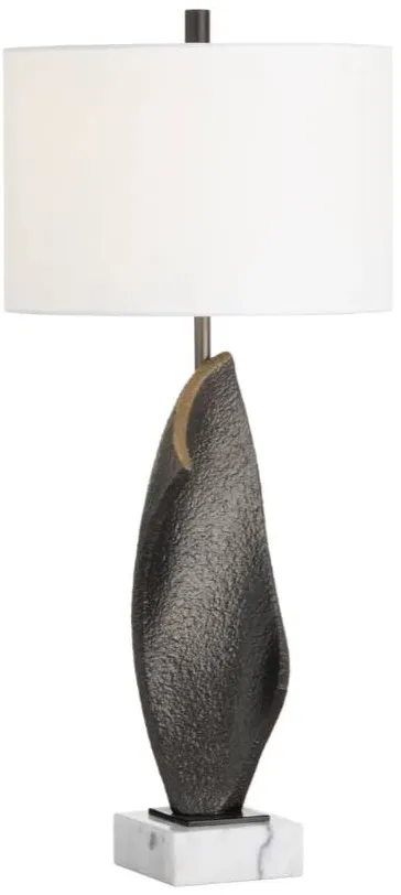 Crestview Collection Kenner Black Matte/Gold Table Lamp