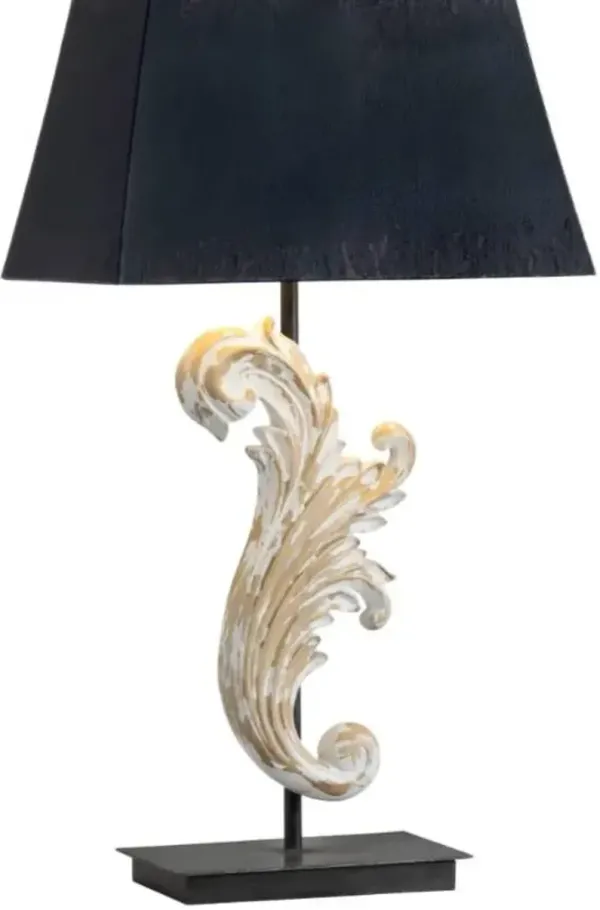 Crestview Collection Paxton Beige/Black Table Lamp