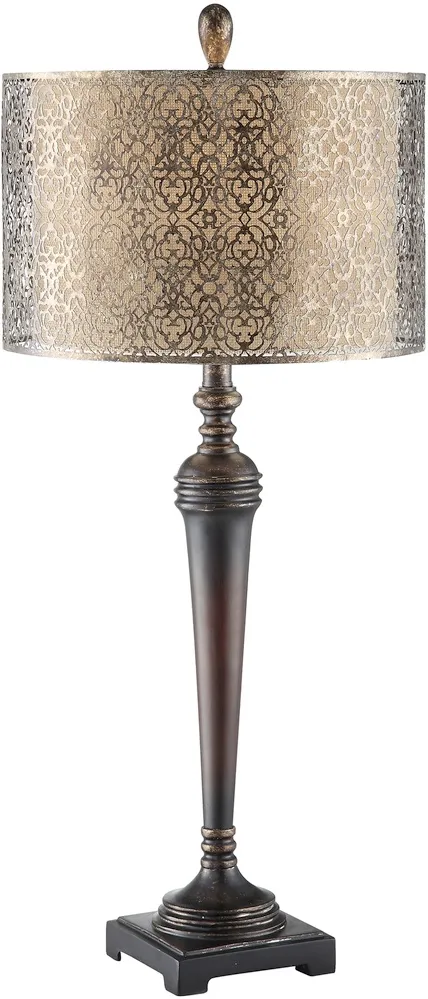 Crestview Collection West Mire Bronze Table Lamp