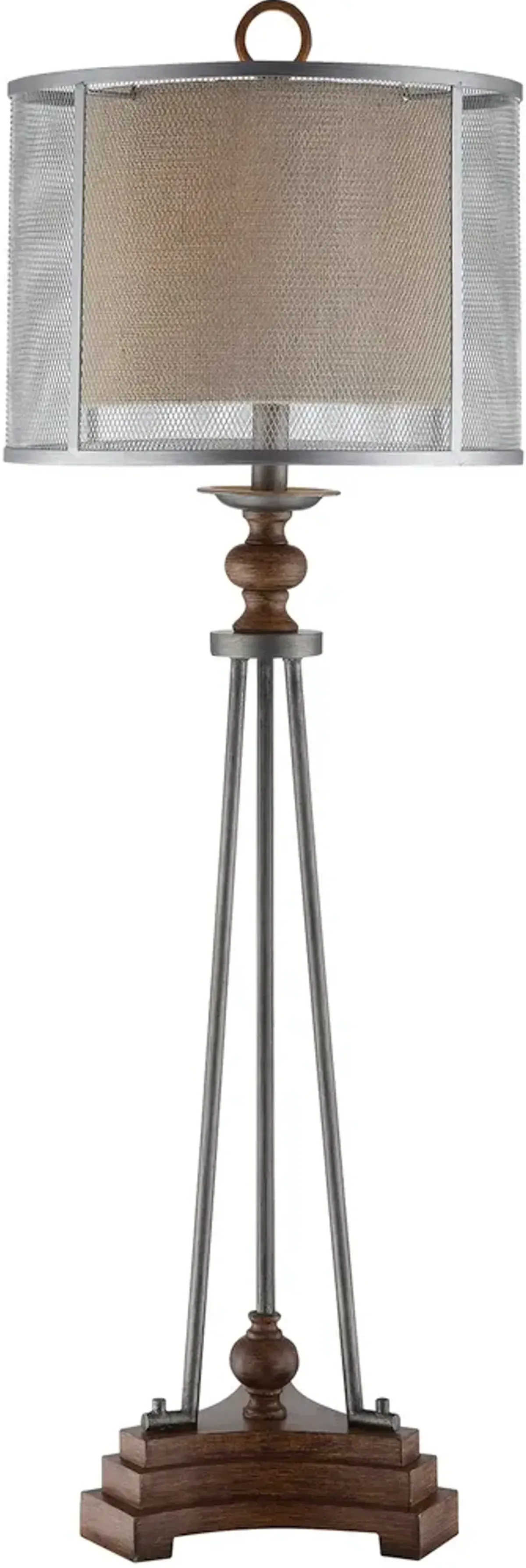 Crestview Collection Kenwood Dark Brown/Iron Table Lamp