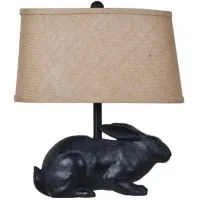 Crestview Collection Rabbit Black Table Lamp