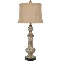 Crestview Collection Cameron Beige/Black Table Lamp