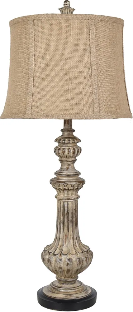Crestview Collection Cameron Beige/Black Table Lamp