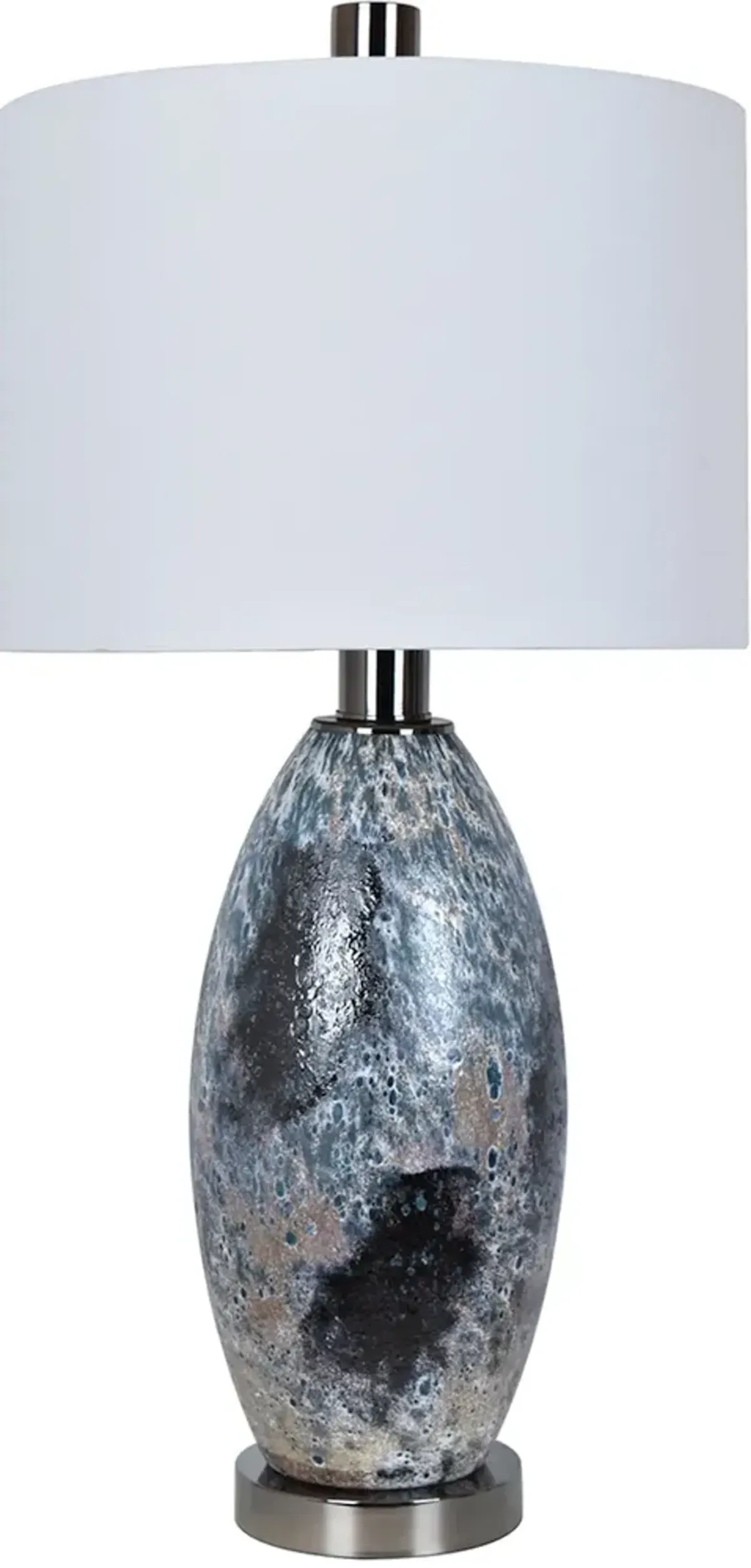 Crestview Collection Logan Black Chrome Table Lamp