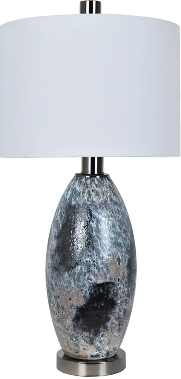 Crestview Collection Logan Black Chrome Table Lamp