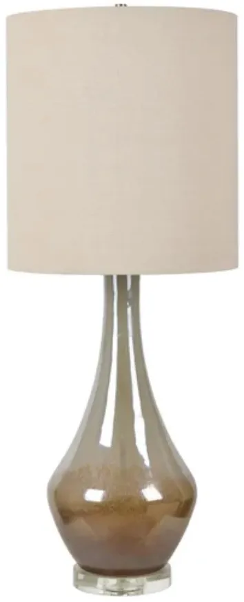 Crestview Collection Easton Champagne Iridescent Ceramic Table Lamp