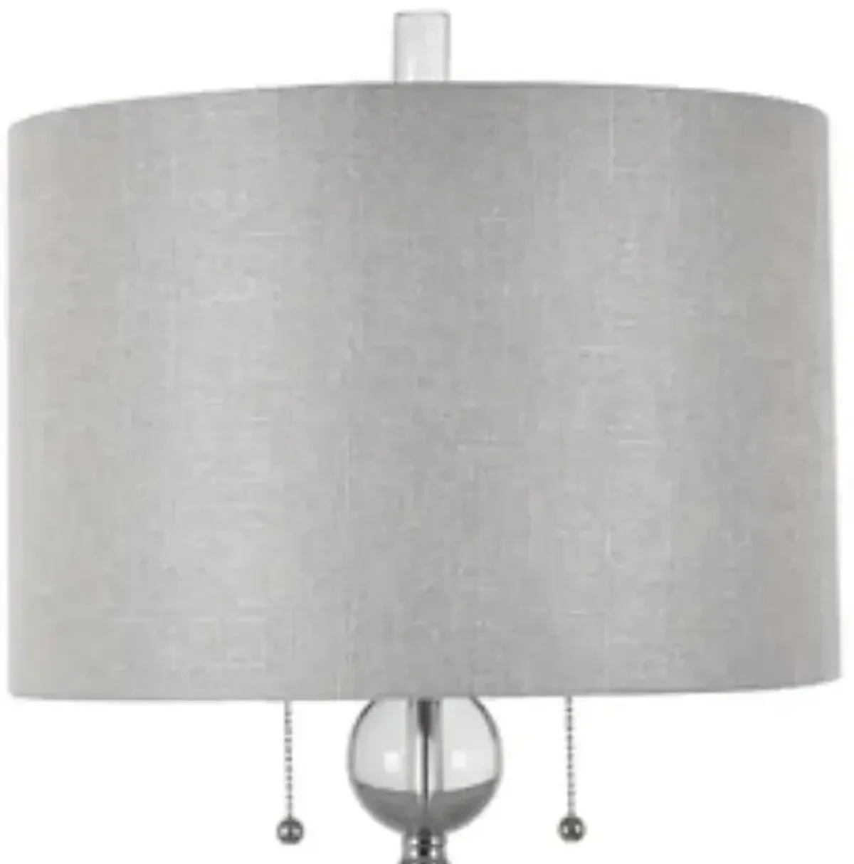 Crestview Collection Astaire Crystal/Polished Nickel Table Lamp