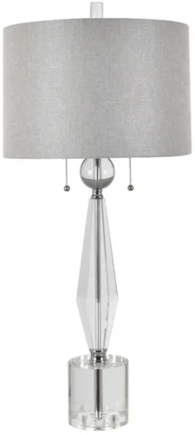 Crestview Collection Astaire Crystal/Polished Nickel Table Lamp