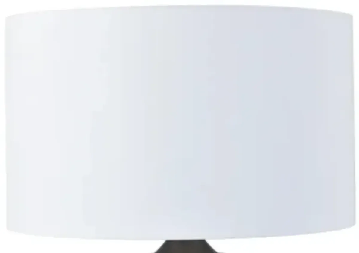 Crestview Collection Whitaker Large Scale Smoked Glass/Gunmetal Lamp