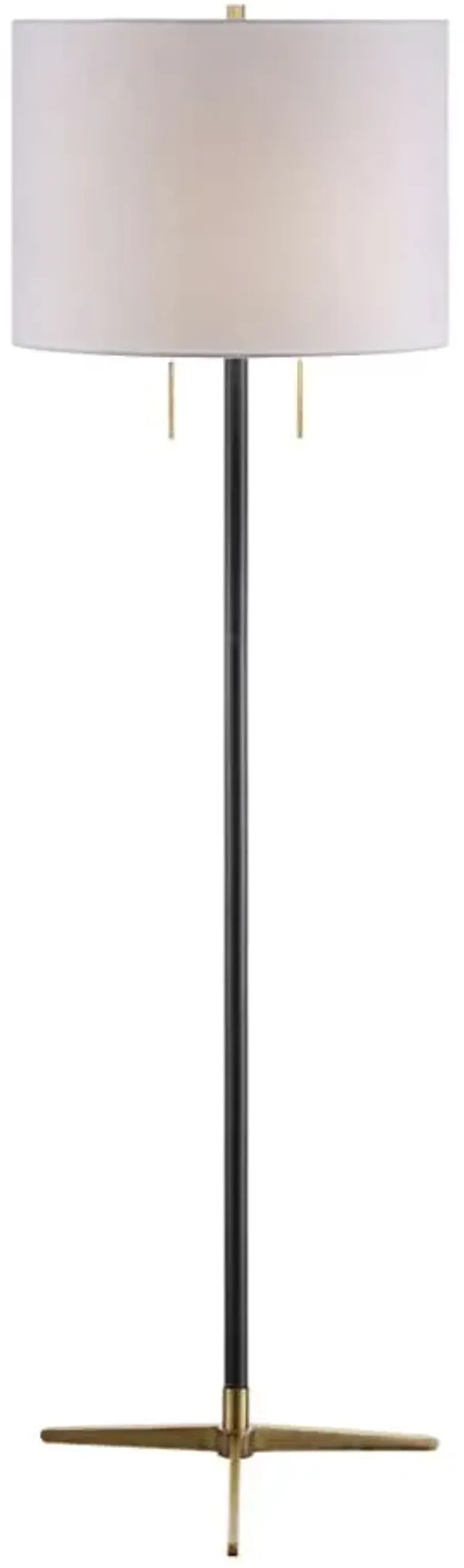 Crestview Collection Veda Gunmetal Floor Lamp