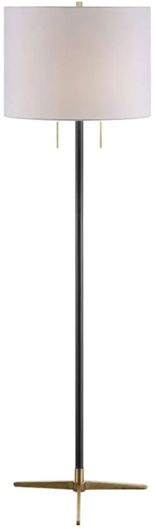 Crestview Collection Veda Gunmetal Floor Lamp