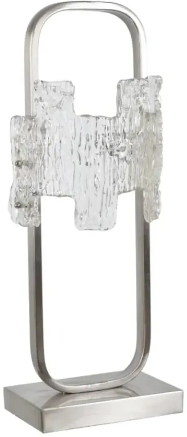 Crestview Collection Vanguard Brushed Steel Contemporary Buffet Lamp