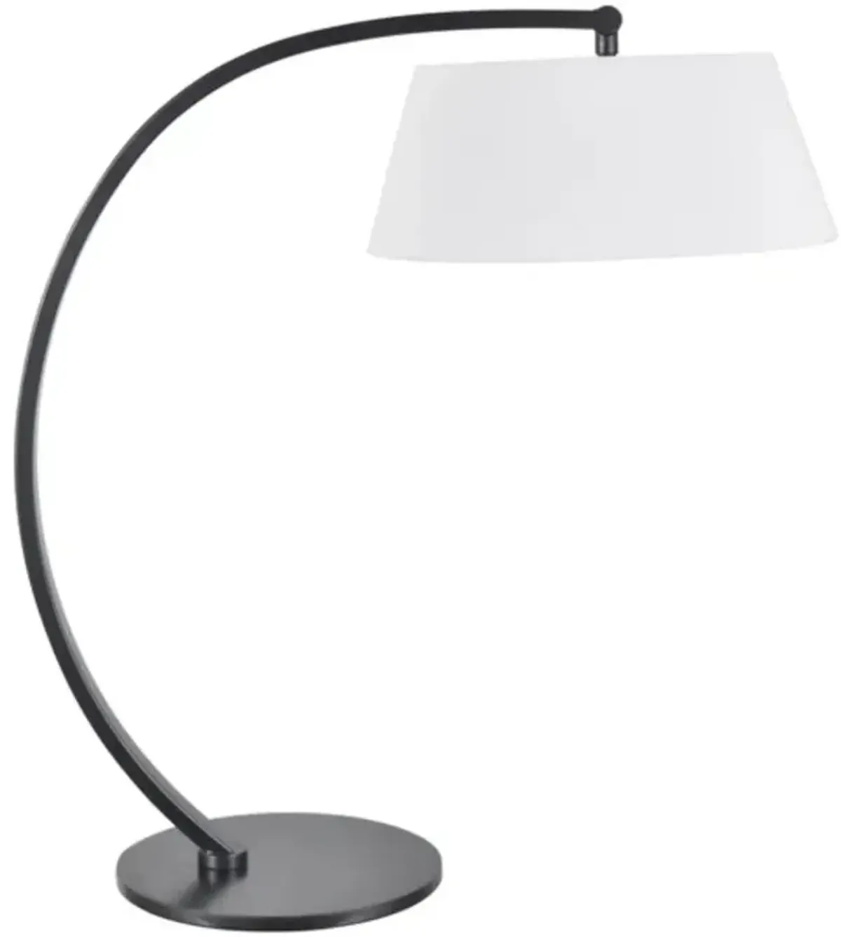 Crestview Collection Bourne Forged Arc Aged Bronze/White Table Lamp