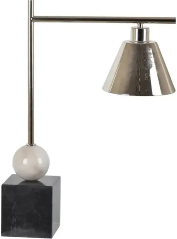 Crestview Collection Varic Black/Silver Table Lamp