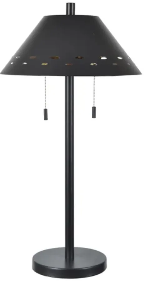 Crestview Collection Tribeca Twin Black Table Lamp