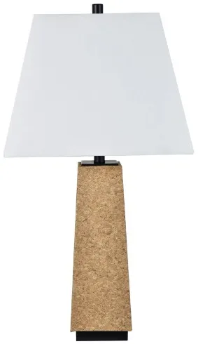 Crestview Collection Finn Brown/White Modern Obelisk Table Lamp