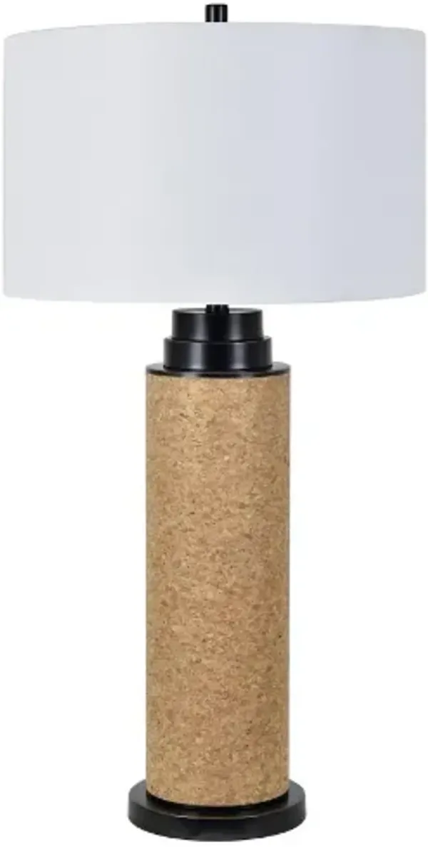 Crestview Collection Ollie Brown/White Table Lamp