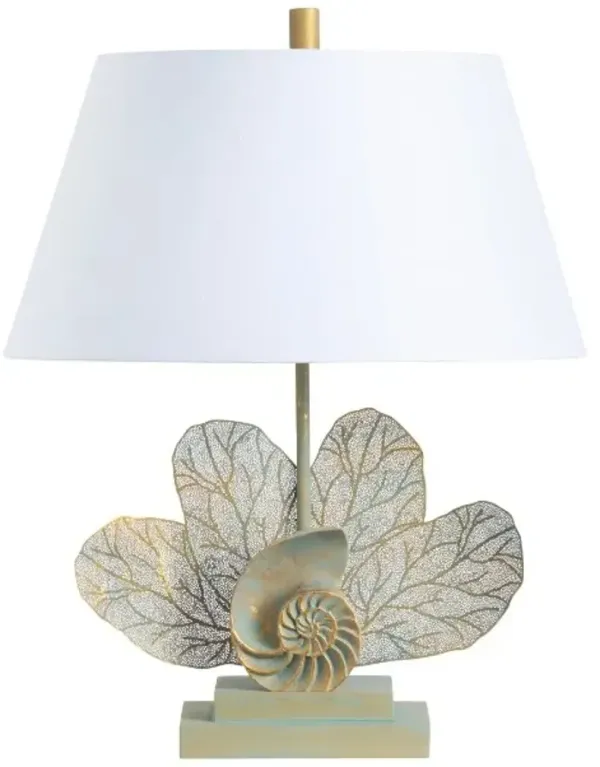 Crestview Collection Ammonite Gold Table Lamp