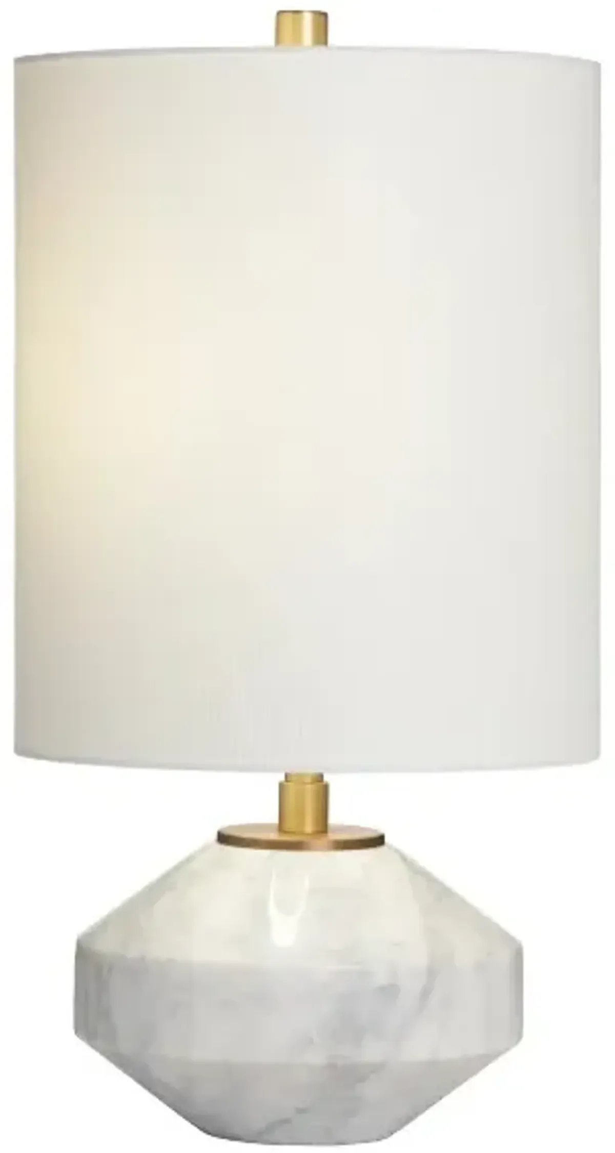 Crestview Collection Clements Burnished/Polished White Table Lamp