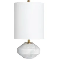 Crestview Collection Clements Burnished/Polished White Table Lamp