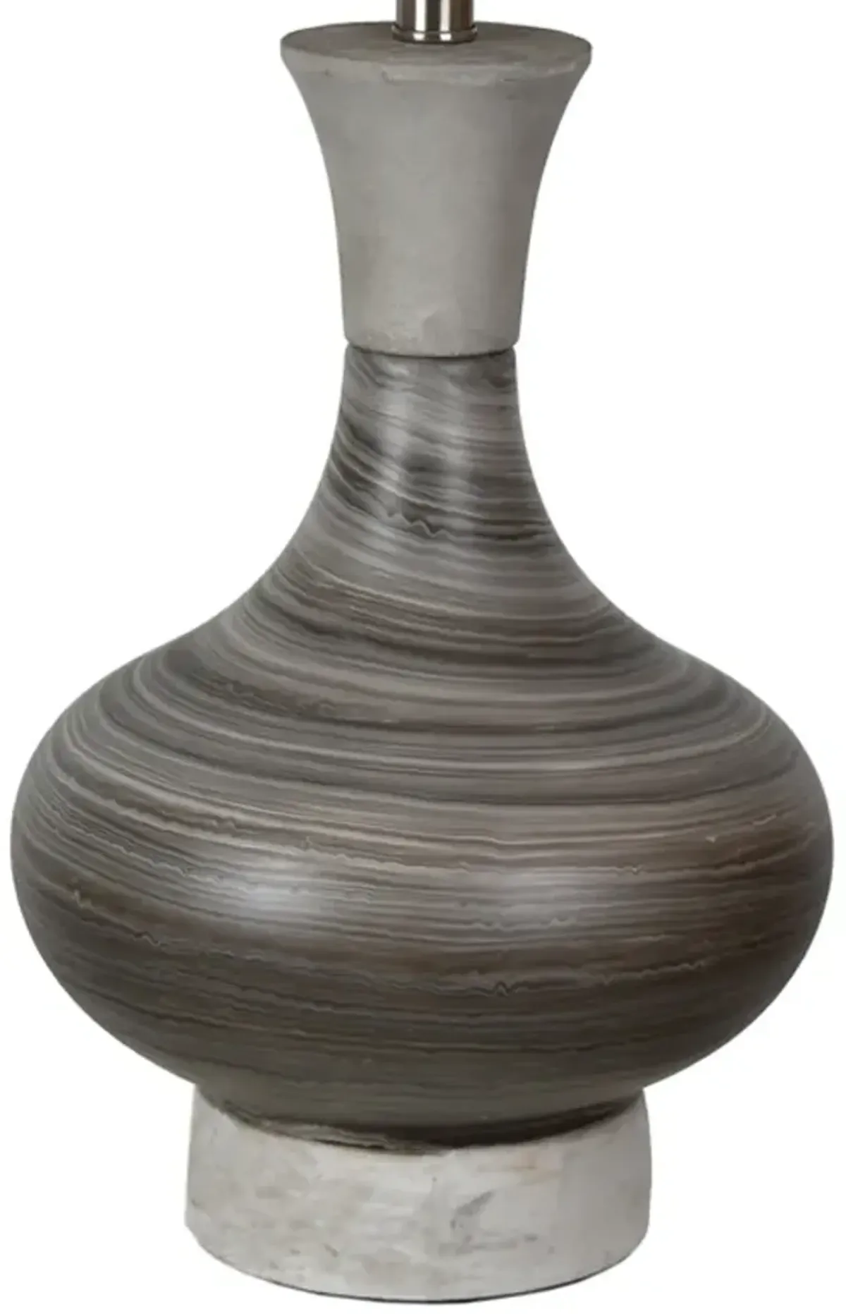 Crestview Collection Watson Gray/White Table Lamp