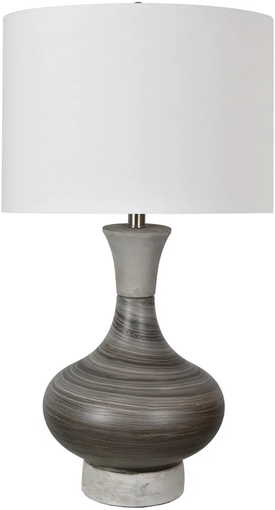 Crestview Collection Watson Gray/White Table Lamp
