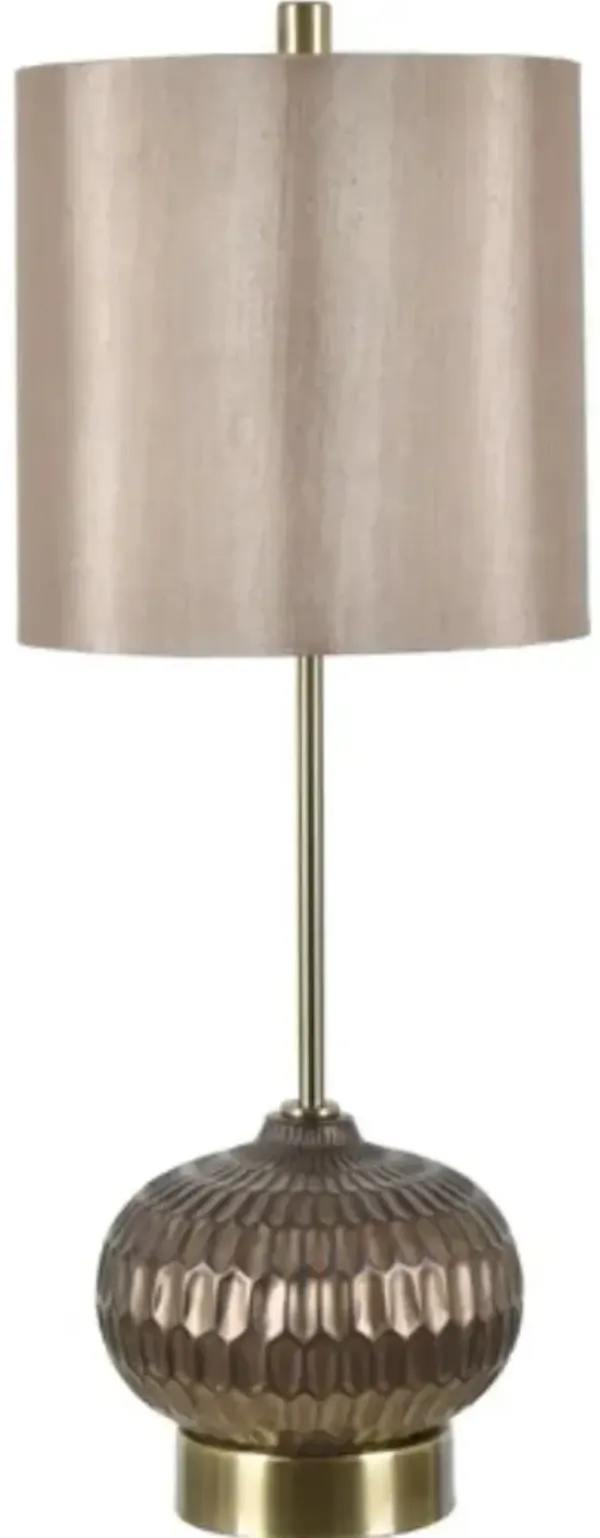 Crestview Collection 2-Piece Nickel 27" Buffet Lamp Set