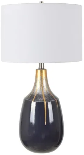 Crestview Collection Wright Dark Blue Table Lamp