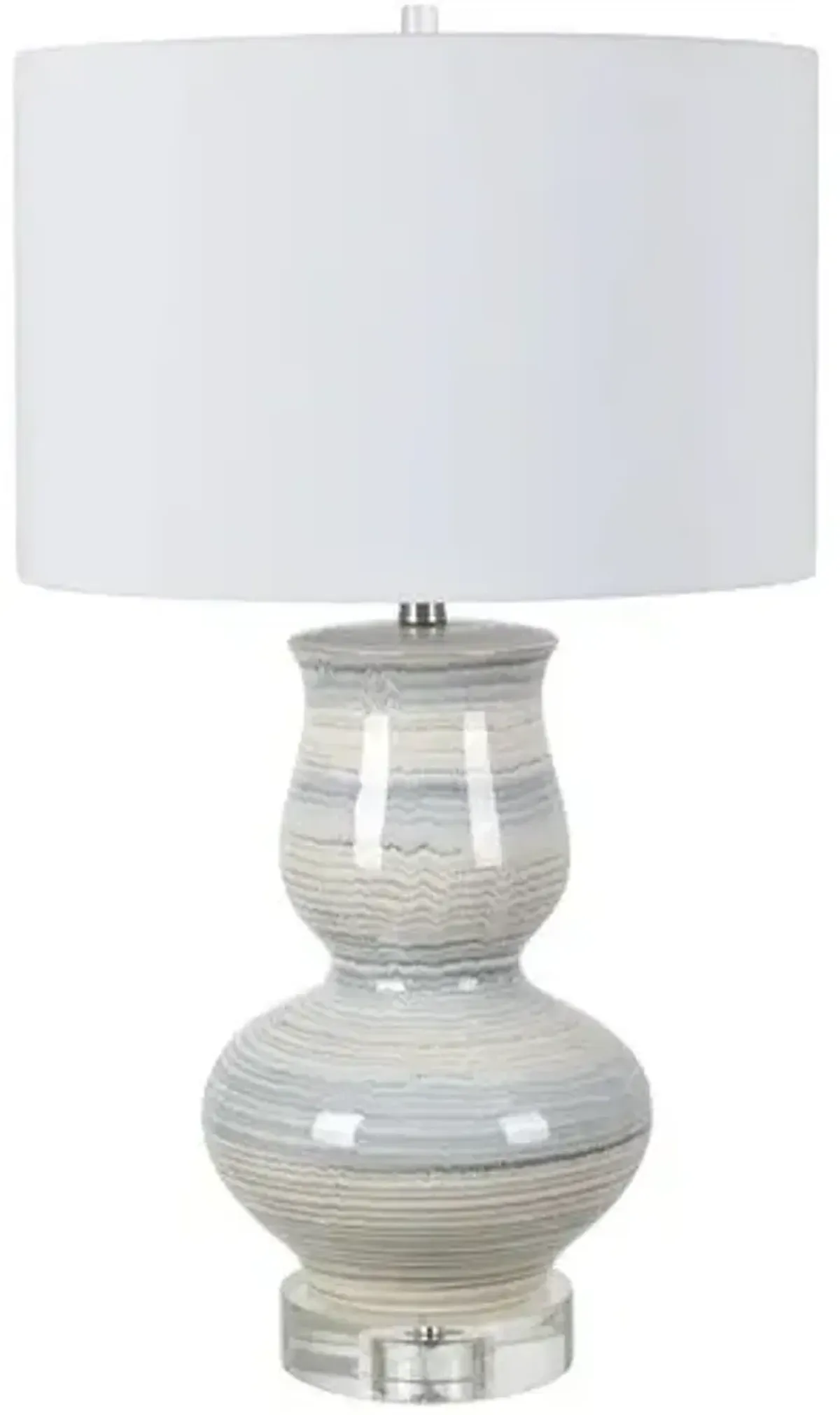 Crestview Collection Decker Blue/Gray Table Lamp