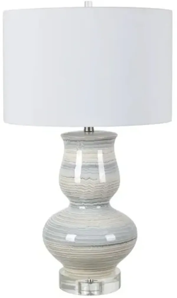 Crestview Collection Decker Blue/Gray Table Lamp