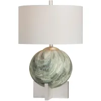 Crestview Collection Solace Green Table Lamp