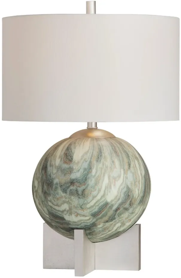 Crestview Collection Solace Green Table Lamp