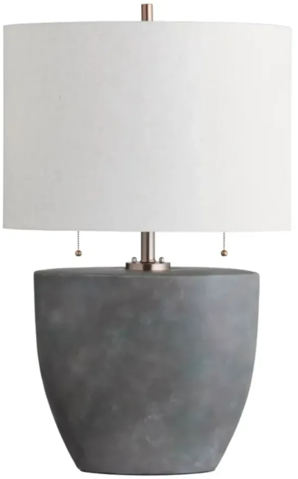 Crestview Collection Mason Gray Table Lamp Silver Accent