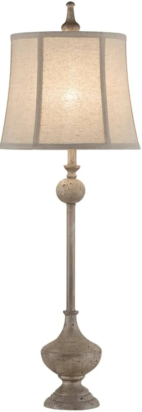 Crestview Collection Cara Beige/Gray Buffet Lamp