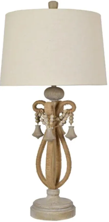 Crestview Collection Augustine Beige/Brown Table Lamp